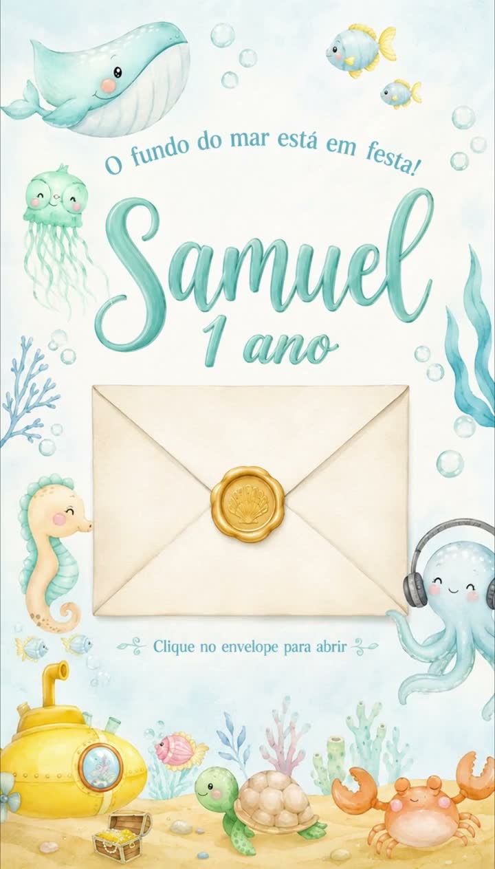 Convite Samuel 1 ano